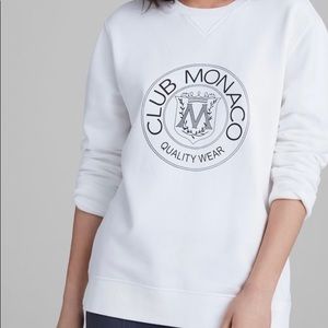 Club Monaco Heritage Crest Sweatshirt Black (Deadstock)